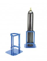 Hinged Latch Cylinder Stand | For 180mm Diameter Cylinders | Pre-drilled for Floor Fixing | Fully Welded