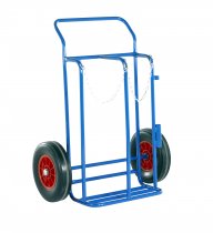 2-Wheeled Welders Trolley | For 230 & 265mm Cylinders | Solid Tyres | Loadtek