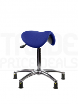 ESD Saddle Seat Stool | Glides | Cobalt Blue | E-Tech