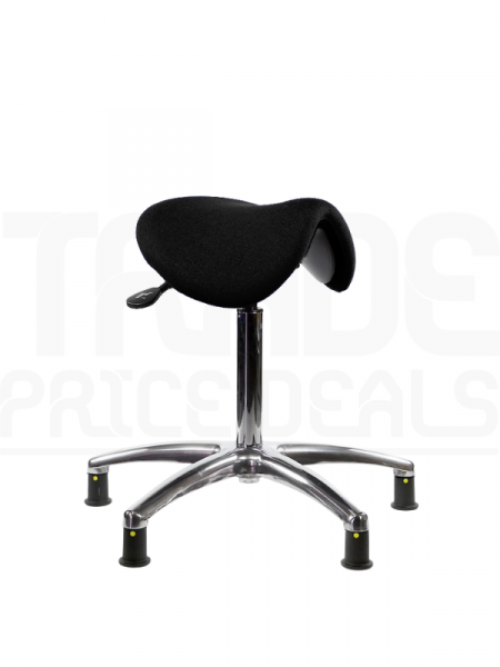 ESD Saddle Seat Stool | Glides | Black | E-Tech