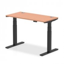 Sit-Stand Desk | 1200 x 600mm | Black Legs | Beech Top | Air