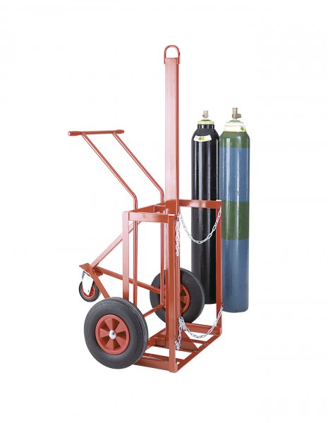 3-Wheeled Single Cylinder Lifting Trolley | For 2 x 180-230mm Diameter Cylinders | Loadtek
