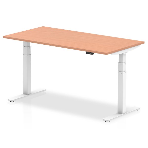 Sit-Stand Desk | 1600 x 800mm | Beech Legs | Beech Top | Air