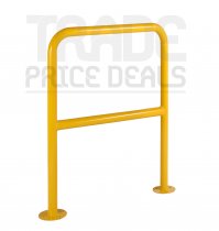 Handrail Barrier | 4mm Sheet Steel Feet Pre-drilled for Fixing | 1000mm Wide | Loadtek