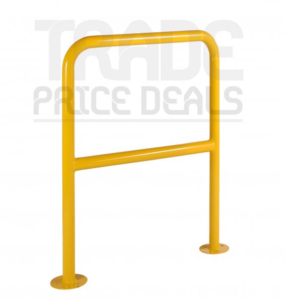 Handrail Barrier | 4mm Sheet Steel Feet Pre-drilled for Fixing | 1000mm Wide | Loadtek