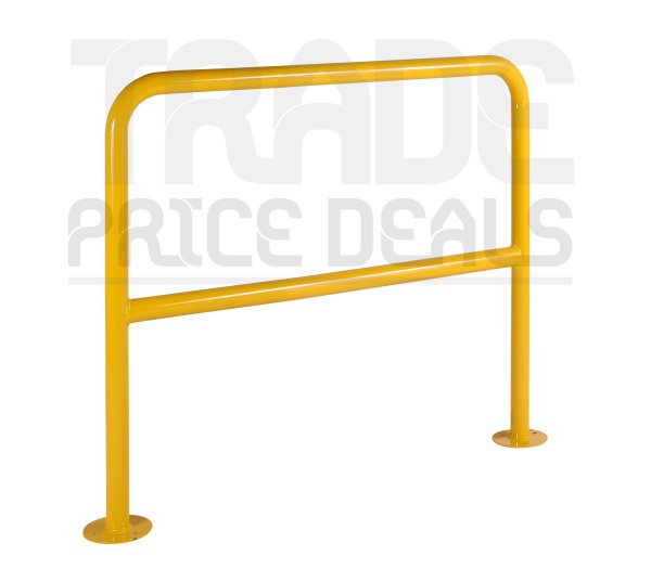 Handrail Barrier | 4mm Sheet Steel Feet Pre-drilled for Fixing | 1530mm Wide | Loadtek