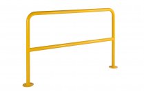 Handrail Barrier | 4mm Sheet Steel Feet Pre-drilled for Fixing | 2060mm Wide | Loadtek