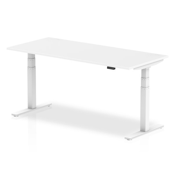 Sit-Stand Desk | 1800 x 800mm | White Legs | White Top | Air
