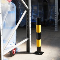 Protective Post | 760 x 90 x 90mm | Fully Welded | Yellow & Black | Loadtek