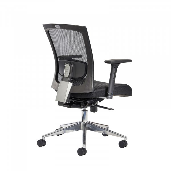 Mesh Operator Chair | Black | Adjustable Arms | Gemini