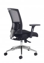 Mesh Operator Chair | Black | Adjustable Arms | Gemini