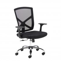 Mesh Back Task Chair | Fixed Arms | Black | Hale