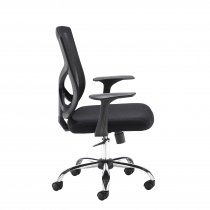 Mesh Back Task Chair | Fixed Arms | Black | Hale
