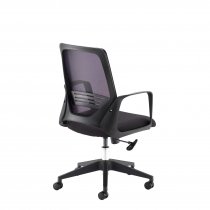Mesh Back Task Chair | Fixed Loop Arms | Black | Toto