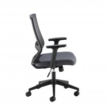 Mesh Back Operator Chair | Adjustable Arms | Grey | Travis