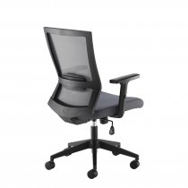 Mesh Back Operator Chair | Adjustable Arms | Grey | Travis