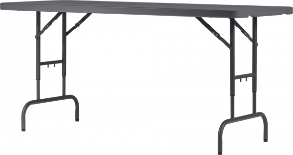 Height Adjustable Folding Table | 1830 x 760mm | 6ft x 2ft 6" | New Zown Classic