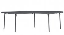 Centre Folding Table | Moon Shaped | 2320 x 760mm | 7ft 6″ x 2ft 6″ | New Zown Classic