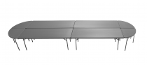 Corner Folding Table | 760 x 760mm | 2ft 6" | New Zown Classic