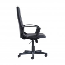 High Back Executive Chair | Faux Leather | Black | Ascona