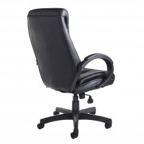High Back Manager's Chair | Faux Leather | Black | Nantes