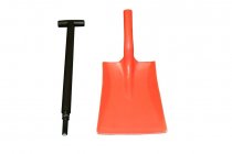 Standard Winter Shovel | 2 Parts | Orange & Black