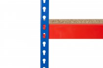 Heavy Duty Racking | 1830h x 1525w x 1220d mm | Chipboard Shelves | 500kg Max Weight per Shelf | 3 Levels | Blue & Orange | TradeMax UHD
