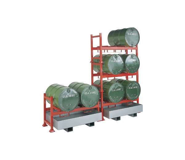 Sump Unit | For Stacking Drum Pallet Racking System | 250 Ltr Capacity | Fully Welded 3mm Sheet Steel | 100mm Ground Clearance