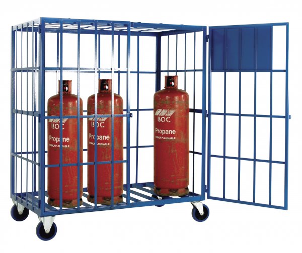 Mobile Cylinder Storage Cage | Stores up to 8 x Propane Cylinders