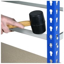 Industrial Shelving | 1830h x 915w x 457d mm | Chipboard Shelves | 150kg Max Weight per Shelf | 4 Levels | Blue & Grey | TradeMax HD