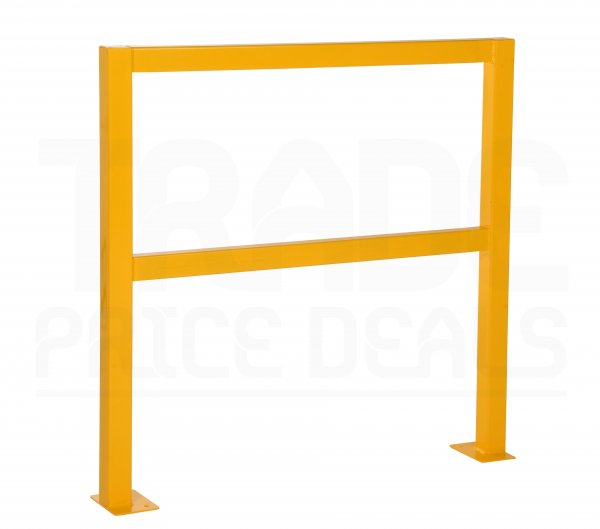 Fully Welded Straight Walkway Barrier | 1100 x 1200mm | Yellow