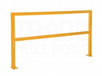 Fully Welded Straight Walkway Barrier | 1100 x 2400mm | Yellow