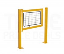 Gate for Fully Welded Walkway Barriers | Mesh Panel | 900 x 900mm | Yellow