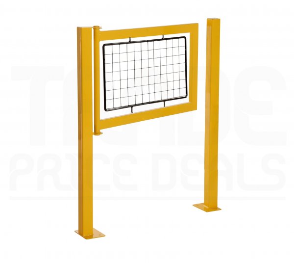 Gate for Fully Welded Walkway Barriers | Mesh Panel | 900 x 1200mm | Yellow