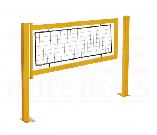 Gate for Fully Welded Walkway Barriers | Mesh Panel | 1100 x 900mm | Yellow