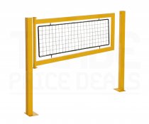 Gate for Fully Welded Walkway Barriers | Mesh Panel | 1100 x 1200mm | Yellow
