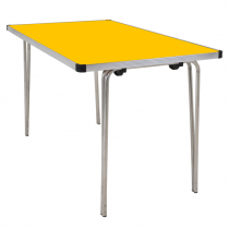 Laminate Folding Table | 635 x 1220 x 760mm | 4ft x 2ft 6″ | Yellow | GOPAK Contour25