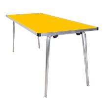 Laminate Folding Table | 760 x 1520 x 760mm | 5ft x 2ft 6″ | Yellow | GOPAK Contour25