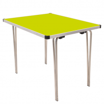 Laminate Folding Table | 635 x 915 x 685mm | 3ft x 2ft 3" | Acid Green | GOPAK Contour25