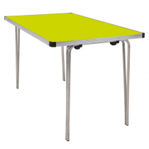 Laminate Folding Table | 546 x 1220 x 610mm | 4ft x 2ft | Acid Green | GOPAK Contour25