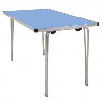 Laminate Folding Table | 546 x 1220 x 610mm | 4ft x 2ft | Pastel Blue | GOPAK Contour25