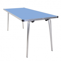 Laminate Folding Table | 584 x 1520 x 760mm | 5ft x 2ft 6″ | Pastel Blue | GOPAK Contour25