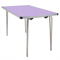 Laminate Folding Table | 635 x 1220 x 760mm | 4ft x 2ft 6″ | Lilac | GOPAK Contour25