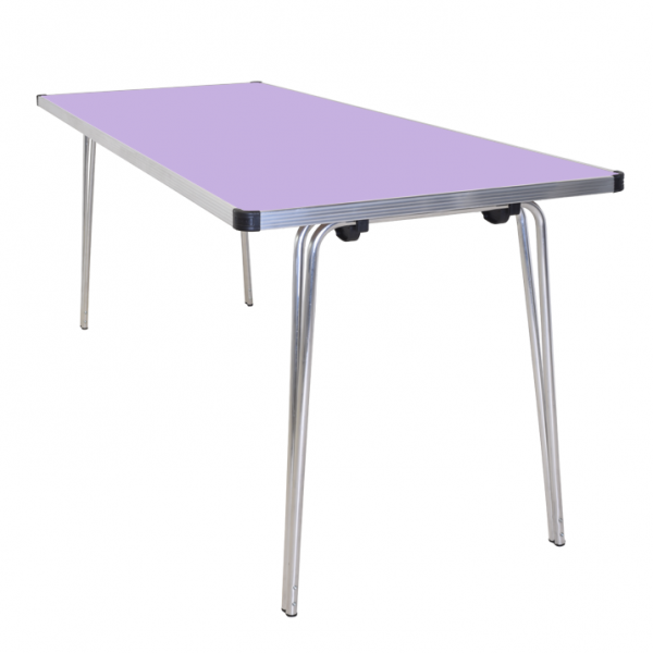 Laminate Folding Table | 584 x 1520 x 610mm | 5ft x 2ft | Lilac | GOPAK Contour25