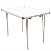 Laminate Folding Table | 635 x 915 x 685mm | 3ft x 2ft 3" | White | GOPAK Contour25
