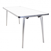 Laminate Folding Table | 635 x 1520 x 610mm | 5ft x 2ft | White | GOPAK Contour25