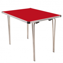 Laminate Folding Table | 584 x 915 x 685mm | 3ft x 2ft 3″ | Poppy Red | GOPAK Contour25