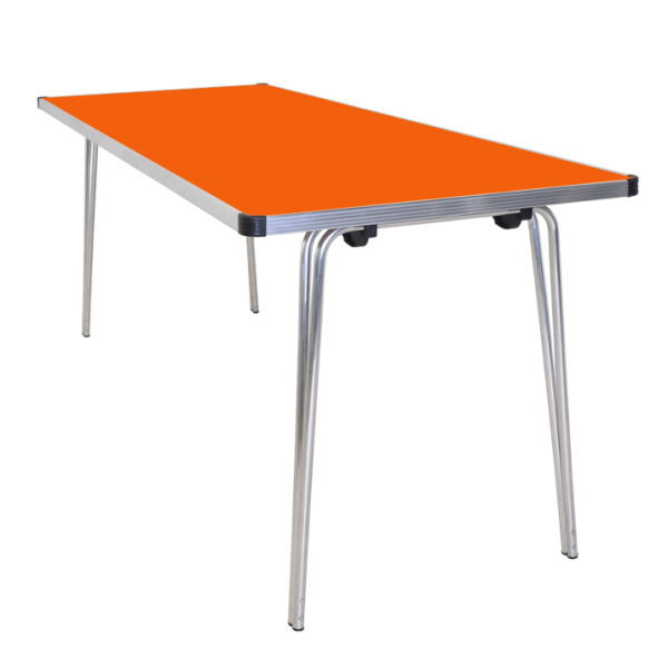 Laminate Folding Table | 508 x 1830 x 480mm | 6ft x 1ft 6" | Orange | GOPAK Contour25