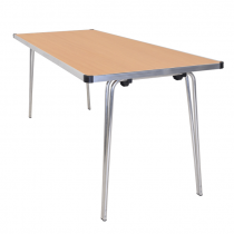 Laminate Folding Table | 760 x 1520 x 610mm | 5ft x 2ft | Oak | GOPAK Contour25