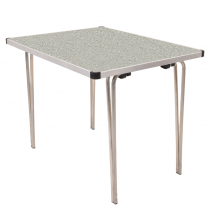 Laminate Folding Table | 508 x 915 x 760mm | 3ft x 2ft 6″ | Snow Grit | GOPAK Contour25